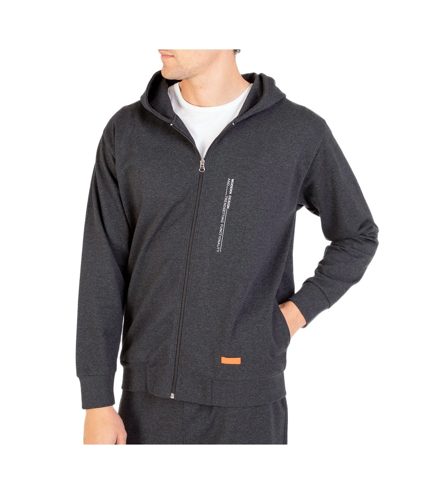 Sweatshirt homme à capuche Mix and Match Anthracite Chine Sweatshirt Homme à Capuche Mix And Match Anthracite Chine -Lingerie Sipp Boutique sweatshirt homme a capuche z69 anthracite chine