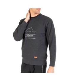 Sweatshirt Homme En Coton Mix And Match Anthracite Chine