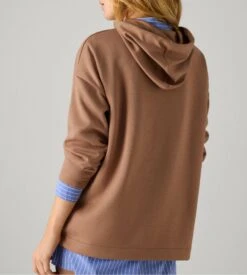 Sweat Ample à Capuche Pour Femme Marron -Lingerie Sipp Boutique sweet ml capuche ample canela 2