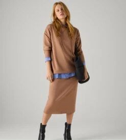 Sweat Ample à Capuche Pour Femme Marron -Lingerie Sipp Boutique sweet ml capuche ample canela 4