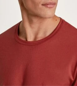 Calida T Shirt Manches Longues RMX Sleep Time Off Ochre Red -Lingerie Sipp Boutique t shirt h u ml 237 ochre red 1