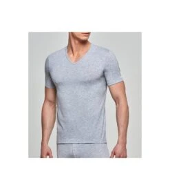 T-shirt Homme Col V Thermo GRIS
