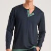 Calida T-shirt Homme Manches Longues DSW Balancing Dark Sapphire Bleu
