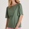 Calida T Shirt Pour Femme Ample Favourites Healing Laurel Green