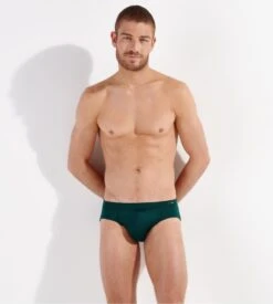 Hom Slip En Lyocell Avec Ouverture HO1 TENCEL SOFT Dark Green 2 Hom Slip En Lyocell Avec Ouverture HO1 TENCEL SOFT Dark Green -Lingerie Sipp Boutique tencel soft slip mini ho1 00dg dark green 2