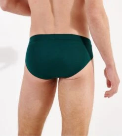 Hom Slip En Lyocell Avec Ouverture HO1 TENCEL SOFT Dark Green 3 Hom Slip En Lyocell Avec Ouverture HO1 TENCEL SOFT Dark Green -Lingerie Sipp Boutique tencel soft slip mini ho1 00dg dark green 3