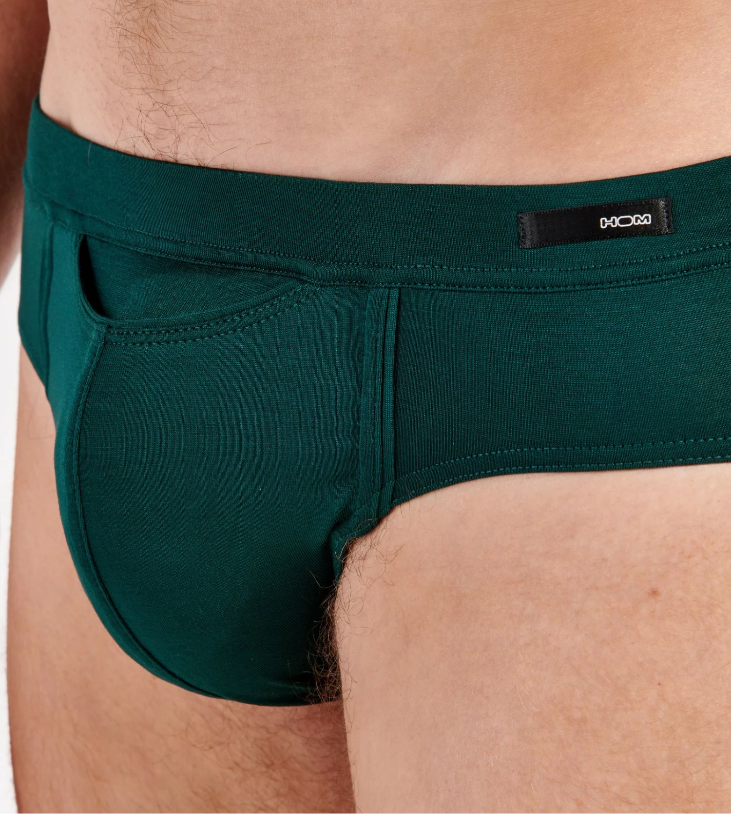 Slip en Lyocell avec ouverture HO1 TENCEL SOFT Dark Green Hom Slip En Lyocell Avec Ouverture HO1 TENCEL SOFT Dark Green -Lingerie Sipp Boutique tencel soft slip mini ho1 00dg dark green 4