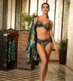Shorty En Dentelle Verte Et Imprimé Floral Tropique En Fleurs Nature Tropic 3 Shorty En Dentelle Verte Et Imprimé Floral Tropique En Fleurs Nature Tropic -Lingerie Sipp Boutique tropique en fleurs shorty nature tropic 3