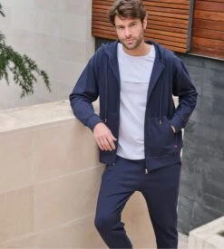 Veste De Jogging à Capuche Homme Bleu