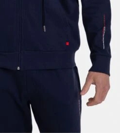 Veste De Jogging à Capuche Homme Bleu -Lingerie Sipp Boutique veste capuche h zipee jogging bleu 3