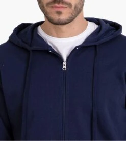 Veste De Jogging à Capuche Homme Bleu -Lingerie Sipp Boutique veste capuche h zipee jogging bleu 5