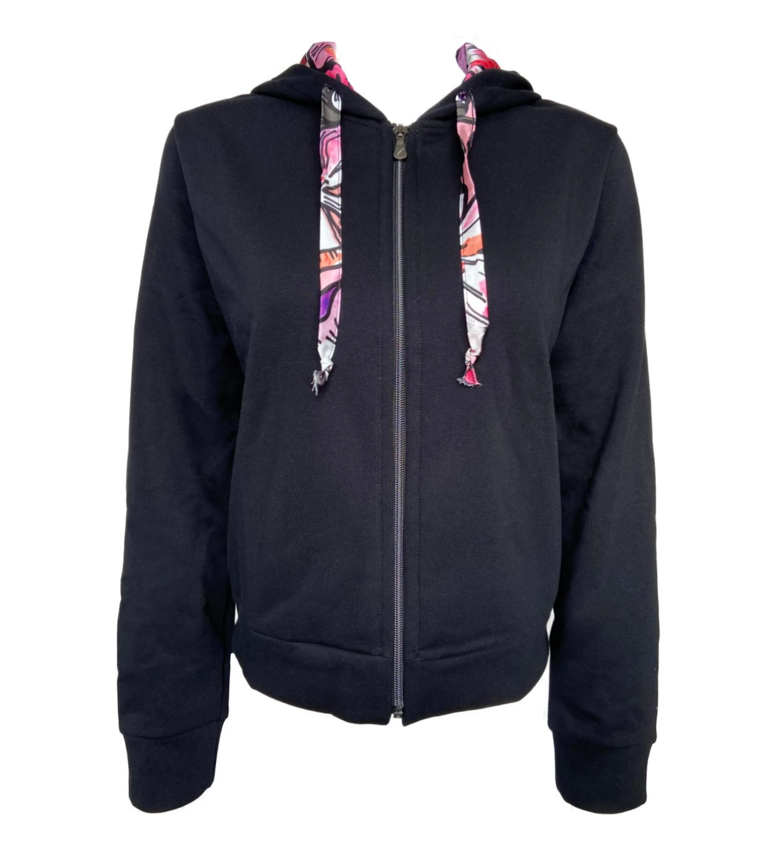 Veste de jogging zippée à capuche Noir Veste De Jogging Zippée à Capuche Noir -Lingerie Sipp Boutique veste capuche zipee jogging 990 noir