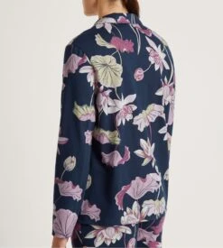 Calida Chemise Manches Longues Favourites Glow Peacot Blue -Lingerie Sipp Boutique veste d bt ml 488 peacoat blue 2