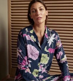 Calida Chemise Manches Longues Favourites Glow Peacot Blue