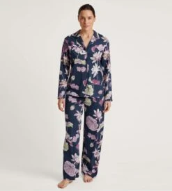 Calida Chemise Manches Longues Favourites Glow Peacot Blue -Lingerie Sipp Boutique veste d bt ml 488 peacoat blue 4