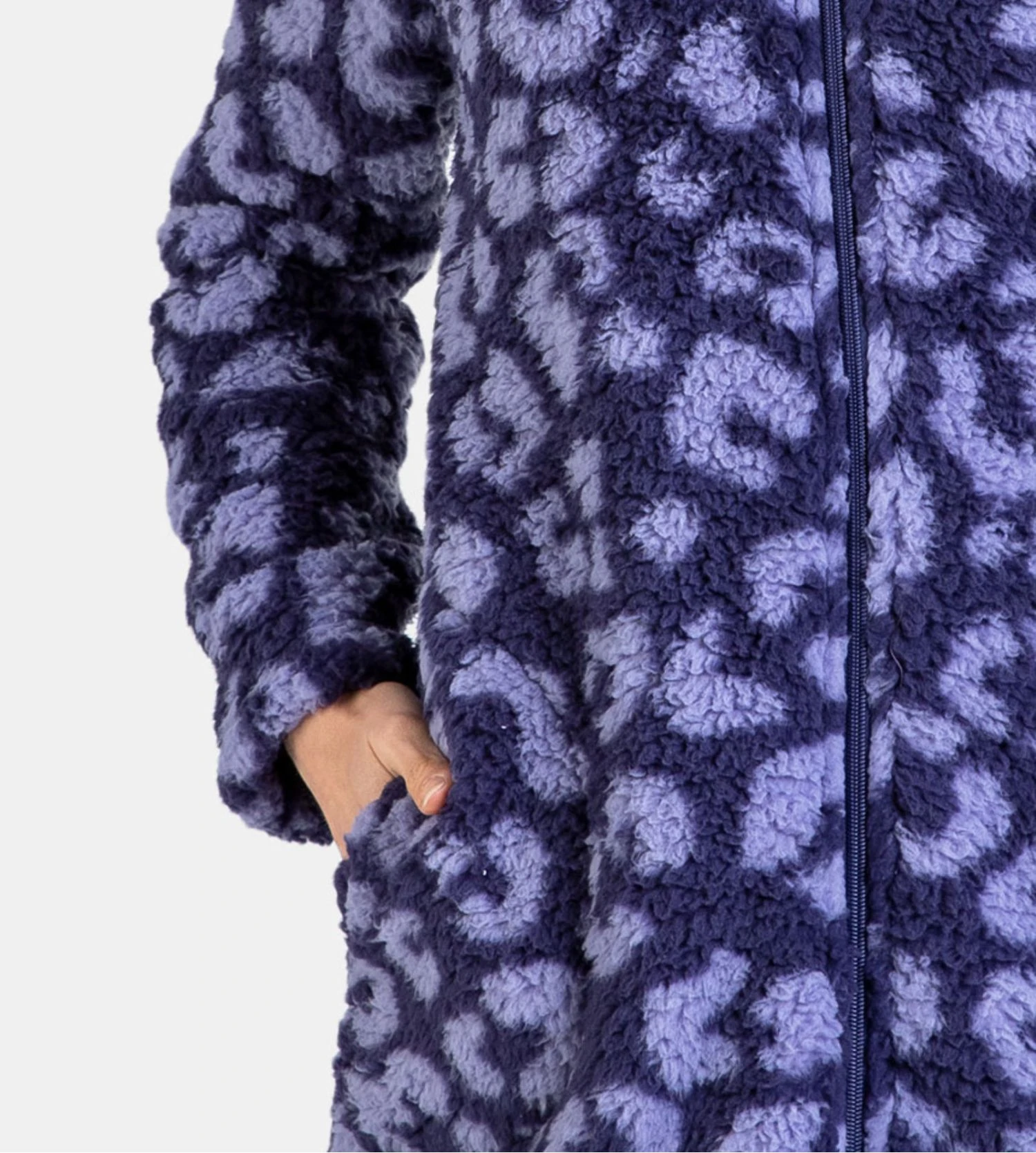 Veste d'intérieur zippée Bleu Veste D'intérieur Zippée Bleu -Lingerie Sipp Boutique veste dame zipee pilou bleu 1