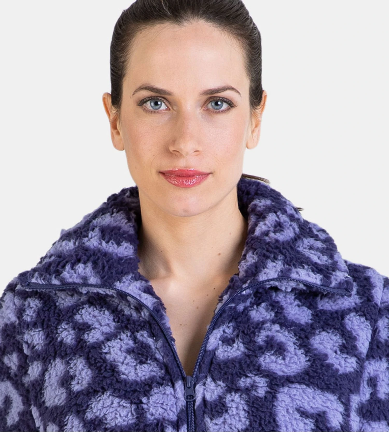 Veste d'intérieur zippée Bleu Veste D'intérieur Zippée Bleu -Lingerie Sipp Boutique veste dame zipee pilou bleu 3