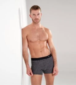 Hom Boxer Avec Ouverture Avant Waldorf Imprimé Gris -Lingerie Sipp Boutique waldorf comfort boxer ho1gris a motifs 4