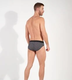 Slip Homme Avec Ouverture Avant Waldorf Imprimé Gris -Lingerie Sipp Boutique waldorf comfort slip mini ho1 gris a motifs 4