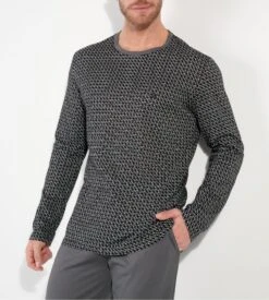 Pyjama à Manches Longues Pour Homme Imprimé Gris Waldorf -Lingerie Sipp Boutique waldorf pyj u long i0zu grey print 3