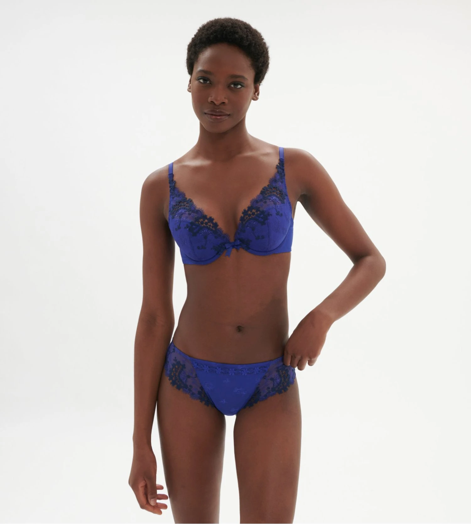 Soutien gorge push up triangle Wish Bleu Électrique Simone Perele Soutien Gorge Push Up Triangle Wish Bleu Électrique -Lingerie Sipp Boutique wish sg push up triangle bleu electrique 4