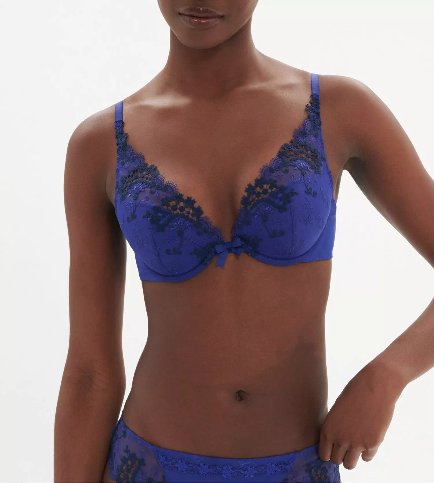 Soutien gorge push up triangle Wish Bleu Électrique Simone Perele Soutien Gorge Push Up Triangle Wish Bleu Électrique -Lingerie Sipp Boutique wish sg push up triangle bleu electrique