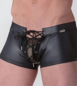 Boxer à Lacets Night Universe Noir -Lingerie Sipp Boutique woh night universe boxer noir 2