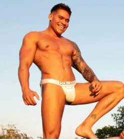 Jockstrap Sexy Fun Blanc -Lingerie Sipp Boutique woh sexy fun jockstrap blanc 4