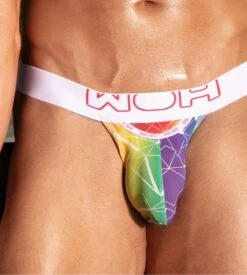 Tanga Homme Ceinture Large Sexy Fun Imprimé Multicolore -Lingerie Sipp Boutique woh sexy fun tanga micro h ceinture large multicolore 2
